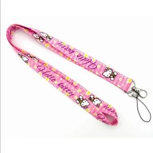 Sanrio Hello Kitty Kawaii Pink Lanyard ID Holder